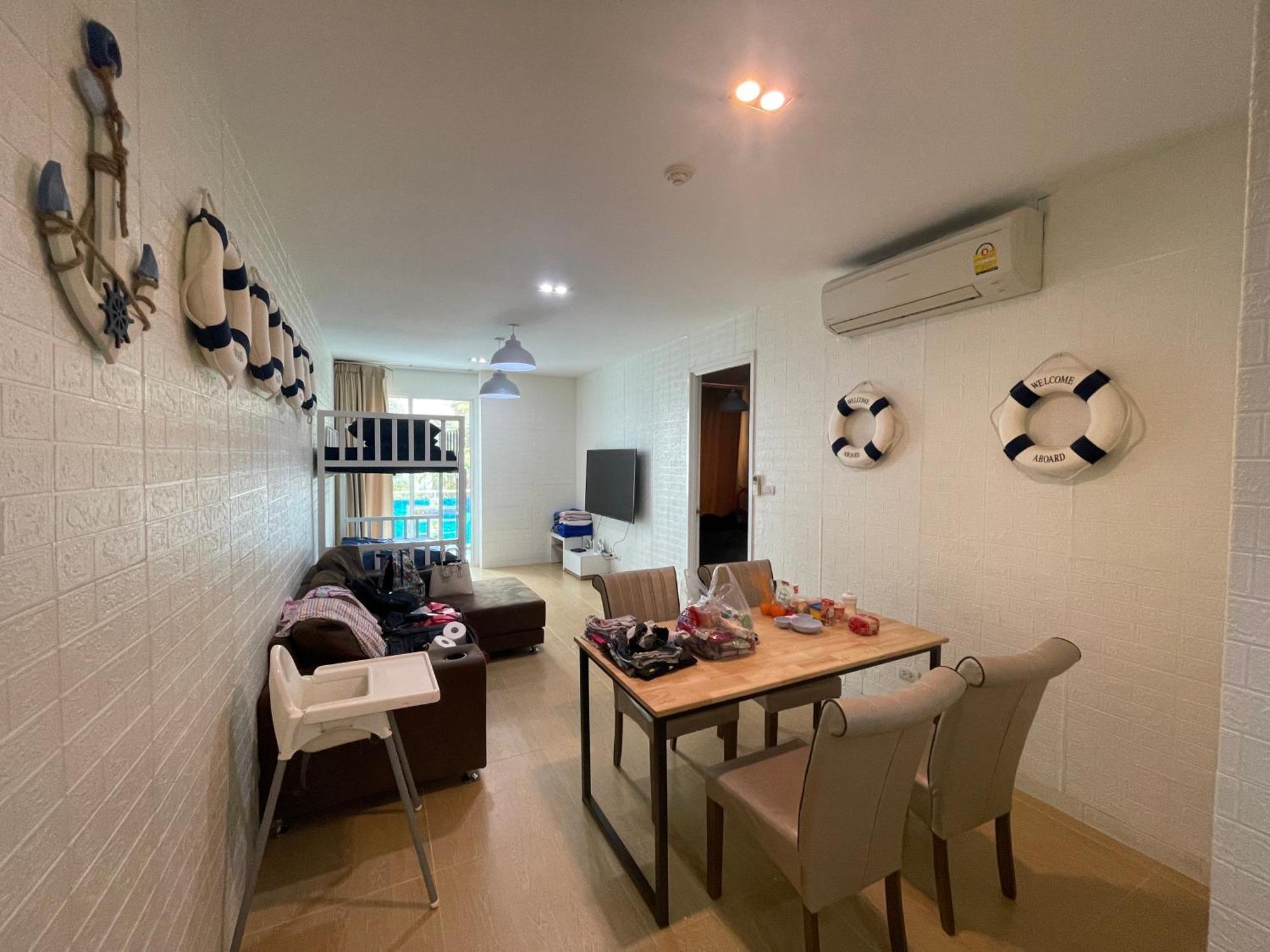 My Resort Huahin C202 ราคาประหยัดกว่า ห้องแฟมิลี่ทำใหม่2ห้องนอน1ห้องรับแขกพักได้8 คนเล่นสวนนำ้ฟรี Ngoại thất bức ảnh